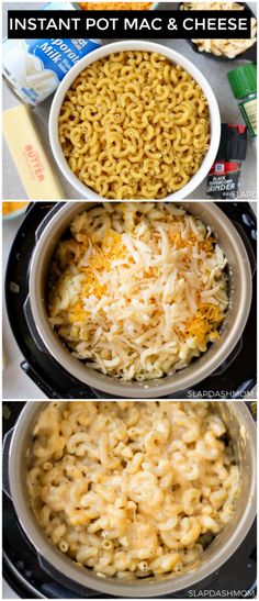 the steps to make macaroni and cheese casserole in an instant pot