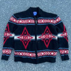 Vintage Pendleton Wool Knit Zip Up Aztec Black Sweater Sweatshirt. Really Cool One. Measures 22.5x27. Please Check Measurements Before Purchasing. I Do My Best To Show Any Flaws In Pictures. Quick Shipping! Bundles Encouraged! @Ants_haul On Instagram. Pendleton Shirts, Pendleton Mens, Pendleton Wool, Wool Knit, Black Sweater, Ants, Black Sweaters, Mens Sweatshirts, Zip Ups