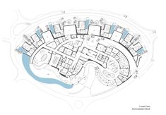 the site plan for an apartment complex with several floors and lots of rooms on each floor