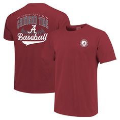 Leave no doubt about your unwavering dedication to the Alabama Crimson Tide each time you step out in this Baseball Comfort Colors T-shirt. It features a signature Alabama Crimson Tide graphic printed on the left chest and sizable graphics on the back. The unmistakable team color makes it easy to pair this laid-back tee with your favorite cap and pull up ready to see your MLB squad swing through every pitch. T Shirt Image, Alabama Crimson, Alabama Crimson Tide, Crimson Tide, Pull Up, Team Colors, Tshirt Colors, Cotton Shorts, Alabama