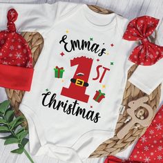 Personalized Baby Onesies & high-waisted Long Pants Set Celebrate Your Baby's First Christmas in Style Your baby's My First Christmas Outfit should be memorable, and our Baby Onesie & high-waisted long pants set is here to make it unforgettable. Personalized and designed for comfort, it's the must-have attire for your baby's first Christmas. Why choose our Personalized Baby Onesies & long pants for your baby's first Christmas? Personalized Perfection: Customize it with your baby's name, marking Newborn Christmas Onesie, Neutral Baby Onesies, My First Christmas Onesie, Christmas Baby Names, Christmas Neutral, My First Christmas Outfit, First Christmas Outfit, Personalized Baby Onesies, Christmas Onesie