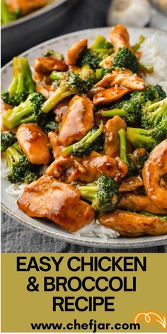 the chicken and broccoli recipe is ready to be eaten