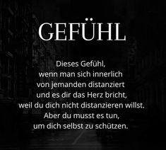 a black and white photo with the words gefuhl written in german on it