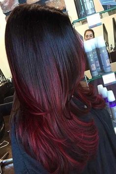 Pelo Color Borgoña, Hair Colour Trends, Trending Nails, Balayage Hair Dark