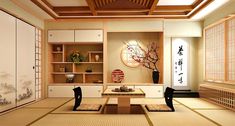 Zen Interior Design, Japanese Living Rooms, Japan Room, Japanese Living Room, Japan Interior, Zen Interiors, Japanese Bedroom, Tatami Room, Japanese Home Design