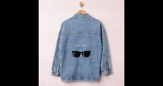 A blue comfortable, jean jacket you can wear casual. I see you with black and white sunglasses. Black And White Sunglasses, White Sunglasses, See You