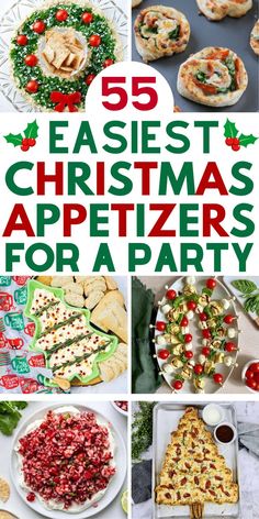 easy christmas recipes appetizers diy Christmas Eve Appetizers, Xmas Appetizers, Christmas Party Menu, Easy Christmas Party, Christmas Potluck