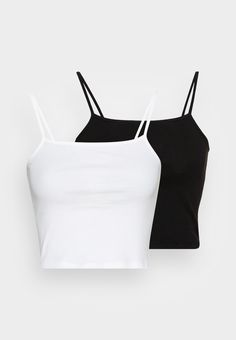 Singlet Tops Outfits, Singlet Outfit, Body Outfit, Singlet Tops, Easy Trendy Outfits, Black And White Tops, Clothing Essentials, Crazy Hair, Basic Outfits