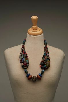 Bring a pop of color and energy to your jewelry collection with this supercharged antique Moroccan necklace. The necklace features a multitude of vibrant and colorful beads, each hand-selected to create a truly unique and eye-catching piece. Crafted from high-quality materials, this necklace is both durable and lightweight, making it perfect for daily wear. The combination of antique design elements with the modern use of colorful beads gives the necklace a playful and energetic feel that is sure to bring a smile to your face. The necklace features a unique and intricate design, with each bead carefully placed to create a one-of-a-kind look. The mix of bright colors and antique style elements gives the necklace a bohemian feel that is sure to turn heads wherever you go. Whether you're dres Moroccan Necklace, Moroccan Jewelry, Wedding Jewellery Necklace, Antique Design, Intricate Design, Wedding Necklace, Antique Style, Bright Colors, Morocco