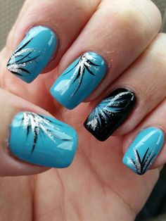 Baby Blue Gel Nails Design, Purple And Blue Nail Art, Blue Fingernail Designs, Sistaco Nail Ideas, Teal Blue Nails Designs, Blurple Nail Designs, Nail Art Designs Blue Butterfly, Nail Art Designs Blue, Nails Butterfly Design Blue