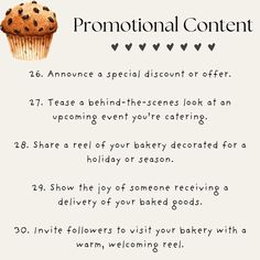 a cupcake with chocolate chip cookies on it and the words,'promotional content '