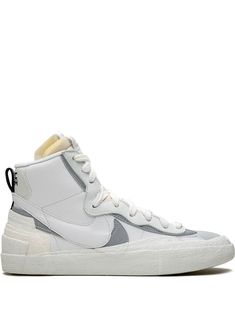 Sacai Blazer, Nike X Sacai, Nike Tenis, Tenis Converse, Nike Blazers, Hightop Sneakers, Blazer White, Nike Blazer Mid, Nike Blazers Mid