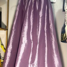 Skirt Is Made Of Bridal Satin, Pleated In Front While Sheered At The Back, Very Versatile As It Can Be Worn Day And Night, Formal Or Cocktail Party, Indoor Or Garden Party, Fits From Small To Xl. Elegant Full Skirt In Purple, Elegant Purple Full Skirt Bottoms, Elegant Full Purple Skirt, Elegant Purple Relaxed Maxi Skirt, Purple Elegant Relaxed Fit Maxi Skirt, Satin Long Skirt, Party Fits, Day And Night, Garden Party