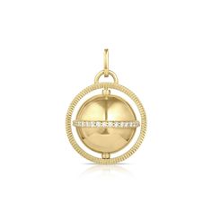 Diamond Spinning Golden Globe Charm Pendant Golden Globe, Golden Globes, For Lovers, Sparkle Diamonds, Art History, Charm Pendant, Spinning, Globe, Diamonds