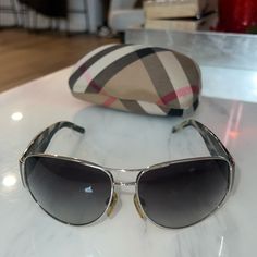 Burberry Sunglasses B3020 Unisex. Excellent Condition. With Case Burberry Sunglasses, Burberry Accessories, Blue Gray, Sunglasses Accessories, Blue Grey, Burberry, Color Blue, Mens Accessories, Conditioner