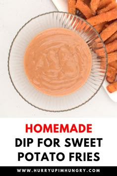 homemade dip for sweet potato fries with text overlay