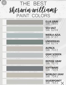 the best sherylin williams paint colors