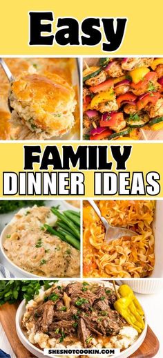 easy family dinner ideas that are great for the whole family