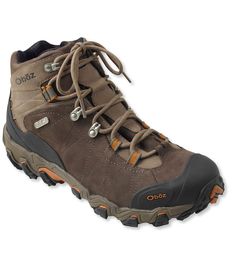 DonaTMt let the sleek all-leather upper fool you, these midheight Oboz Hiking Boots may look old school but they are equipped to take on the trickiest trails. Fits best with midweight socks. Waterproofed nubuck leather upper mesh lining. Lining boasts an Oboz BDry waterproof/breathable membrane. O Fit Deluxe insole features superior arch support and cushioning. Dual-density EVA midsole. Rubber sole with a granite peak tread pattern, toe bumper and heel counter. Padded tongue and collar. Outsole Trekking Outfit Women, Trekking Outfit, Fishing Boots, Hiking Fashion, Waterproof Hiking Boots, Fishing Outfits, Boots Brown, Hiking Outfit, Nubuck Leather