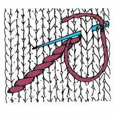 an image of a knitting needle with barbed wire