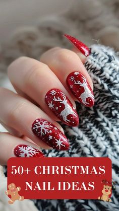 Christmas Nail Colors, Holiday Manicure, Art Noel, Holiday Nail Designs