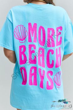 With its trendy design and comfortable fit, this tee is sure to become your go-to choice for beach outings, picnics, and casual hangouts. Crafted from soft, breathable fabric, this oversized graphic tee offers a relaxed and comfortable fit, allowing you to move freely and enjoy your day to the fullest. The short sleeves provide a casual and laid-back look, perfect for those warm sunny days. The standout feature of this tee is its eye-catching graphic design. The front and back of the shirt featu Seashell Illustration, Trendy Bikinis, Oversized Graphic Tee, Beach Adventure, Enjoy Your Day, Beach Days, Comfy Tees, Basic Style, Beach Day