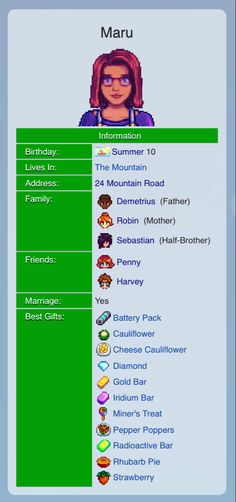 the menu for mario's birthday party is shown in this screenshoter image