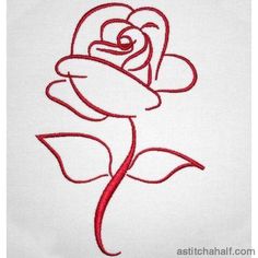 The Rose - aStitch aHalf Roses Embroidery, Roses Drawing, 자수 디자인, Crochet Stuff, S Tattoo, Embroidery Ideas, Kirigami, Rose Tattoos, Smooth Lines