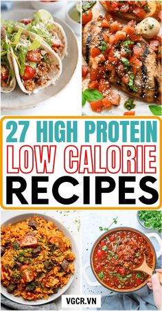 low calorie recipes that are high in proteins, meat and veggies