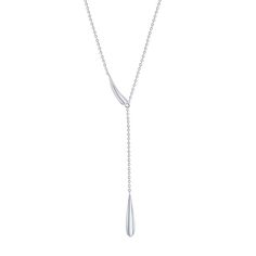 Accentuated with a polished teardrop link, this Argento Bella necklace is sleek and sophisticated. Accentuated with a polished teardrop link, this Argento Bella necklace is sleek and sophisticated.Click on this JEWELRY & WATCHES GUIDE to learn about fit, styles, materials and more! Drop length: 3 in. Chain length: 18 in. + 2-in. extender Chain type: cable Nickel free Metal: sterling silver Plating: rhodium, gold tone Finish: polished Packaging: boxed Size: 16". Gender: female. Age Group: adult. Formal White Gold Drop Lariat Necklace, Formal Drop Necklace With Clavicle Chain, Formal Drop Clavicle Chain Necklace, Formal Teardrop Pendant Drop Necklace With Delicate Chain, Formal Teardrop Chain Necklace With Adjustable Chain, Formal Teardrop Drop Necklace With Delicate Chain, Timeless Teardrop Pendant Drop Necklace For Formal Occasions, Formal Drop Chain Necklace, Teardrop Drop Necklace With Adjustable Chain For Formal