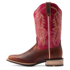 A classic profile and Western detailing keep this boot grounded in tradition. Flashy shafts and our new lightweight, eco-friendly sole give it just the right amount of modern comfort and style. Olena Western Boot | Product Features : 0 : ATS® technology provides ergonomic support on uneven terrain, 1 : Removable All Day Cushioning insole, 2 : Slip-resistant, lightweight sole made with SMARTLITE™ material from Huntsman, 3 : Double stitch welt construction, 4 : Five-row stitch pattern with embroid Rugged Square Toe Outdoor Boots, Brown Leather Work Boots For Rodeo, Western Style Waterproof Ankle Boots With Reinforced Heel, Brown Boots With Reinforced Plain Toe, Square Toe Boots For Outdoor Fall Activities, Brown Snip Toe Waterproof Boots For Ranch, Western Brown Waterproof Boots With Reinforced Heel, Brown Work Boots With Leather Sole For Rodeo, Square Toe Leather Outdoor Boots