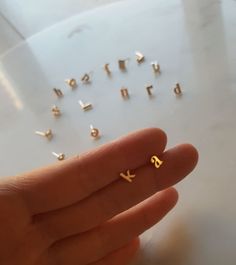 18k Gold Alphabet Earring Lower Case Stud Earring Alphabet - Etsy Personalized Dainty 14k Gold Earrings, Personalized 14k Gold Earrings For Everyday, Everyday Personalized 14k Gold Earrings, Personalized Classic Silver Earrings, Personalized Dainty Rose Gold Earrings, Initials Round Earrings Gift, Round Initials Earrings As Gift, Initials Earrings As Gift, Round Initials Earrings For Gift