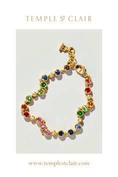 Links of colored sapphires wrap a rainbow around your wrist. Stunning alone or in combination, the 18K Rainbow Link Bracelet brings you elegance in every shade. Colored Sapphires, A Rainbow, Graduation Gifts, Link Bracelets, Temple, Sapphire, Shop Now, Rainbow, Bracelet