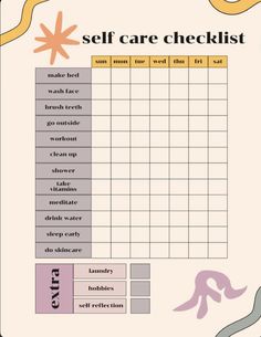 Weekly Self Care Checklist, Journal Mood Tracker Ideas, Weekly Self Care, Mood Tracker Ideas, Checklist Self Care, Bullet Journal Mood Tracker, Journal Mood Tracker, Self Care Checklist, Tracker Ideas