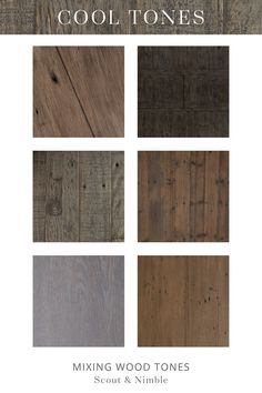 different wood tones are featured in this poster for the flooring company's website