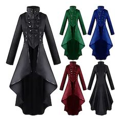 Gothic Online | Gothic for 2022 Corset Halloween Costumes, Steampunk Coat, Plus Size Gothic, Victorian Coat, Tuxedo Women, Halloween Long Sleeve, Tuxedo Dress, Gothic Steampunk, Medieval Dress