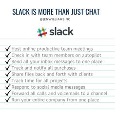 the slack is more than just chat and it's important to your business owner