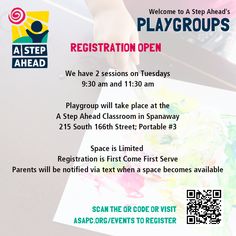 a flyer for the registration open