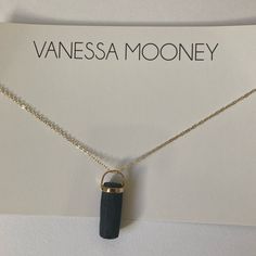 New Vanessa Mooney Black Stone Pendant Necklace Gold Chain Layering Brand New Never Worn No Tarnish Chain Length Approx 20” Black Stone Pendant, Gold Necklace Price, Vanessa Mooney Jewelry, Chain Layering, Sapphire Necklace Pendants, Leather Choker Necklace, Trending Necklaces, Locket Pendant Necklace, Pendant Necklace Gold