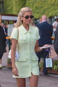 From Roland-Garros to Flushing Meadows, it’s game, set and match to the tennis WAGs who have been elevated far beyond being just their partner’s No 1 fan. Morgan Riddle, Paige Lorenze, Ayan Broomfield and Louise Jacobi reveal all to Tatler Paige Lorenze, European Summer Outfits, Chique Outfits, Looks Chic, After Hours, Professional Outfits, Mode Vintage, Wimbledon, Style Chic