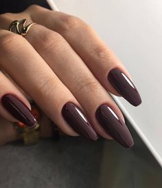 Dark Purple Nails, Mauve Nails, Thanksgiving Nails, Trendy Nail, Brown Nails, Pretty Acrylic Nails, Short Acrylic Nails, Nail Arts, Matte Nails