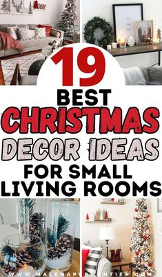 christmas decor ideas for small living rooms that are easy to do with the holiday season