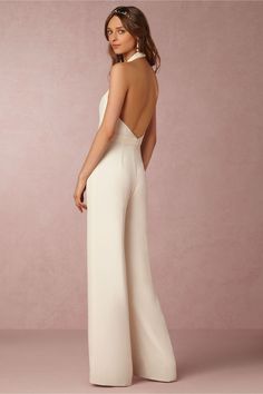 Elegant Long V-Neck Sleeveless Bodycon Wide Leg Backless Jumpsuits Romper - Uniqistic.com Long Jumpsuit, Rompers Dressy, Backless Romper, Women Jumpsuit, Colorful Jumpsuit, Jumpsuit Dressy, Loose Jumpsuit, Jumpsuit Chic, Halter Jumpsuit