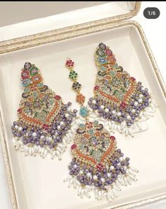 Elegant Multicolor Tikka For Wedding, Bohemian Jewelry Sets With Matching Earrings For Wedding, Bohemian Multicolor Bridal Earrings, Multicolor Hand Set Chandbalis For Wedding, Multicolor Stone Work Jhumkas For Wedding, Bohemian Hand Set Earrings For Wedding, Handmade Multicolor Bridal Earrings For Wedding, Bohemian Wedding Earrings Hand Set, Traditional Multicolor Chandelier Earrings For Wedding