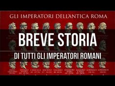 an animated video with the words breve storia di tutti gi imperatorii romani