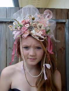 Diy Headdress Goddess, Whimsical Adjustable Flower Costume Hats And Headpieces, Nemes Headdress, Whimsical White Hat Headpiece, Shell Headdress, Therapy Skills, Midsummer Nights Dream Party