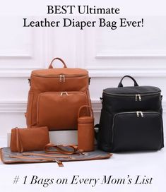 the best ultimate leather diaper bag ever 1 bags on every mom's list