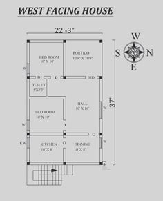 the west facing house floor plan