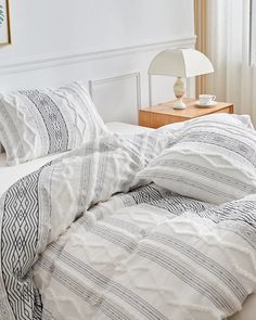 Patterned Luxe Cozy Geometric High-quality Duvet Cover Set – Lifevc