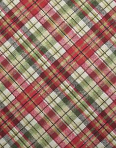 red and green plaid fabric that is very similar to the tartans in england